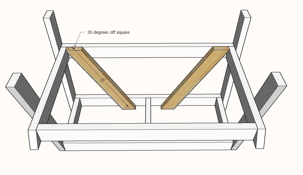 Tall Bench Seat with Footrest — step 6