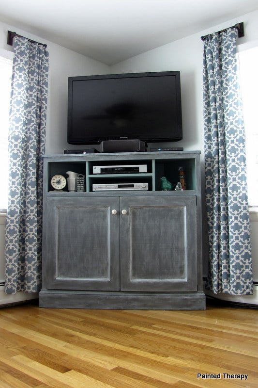 Tall Corner Media Console