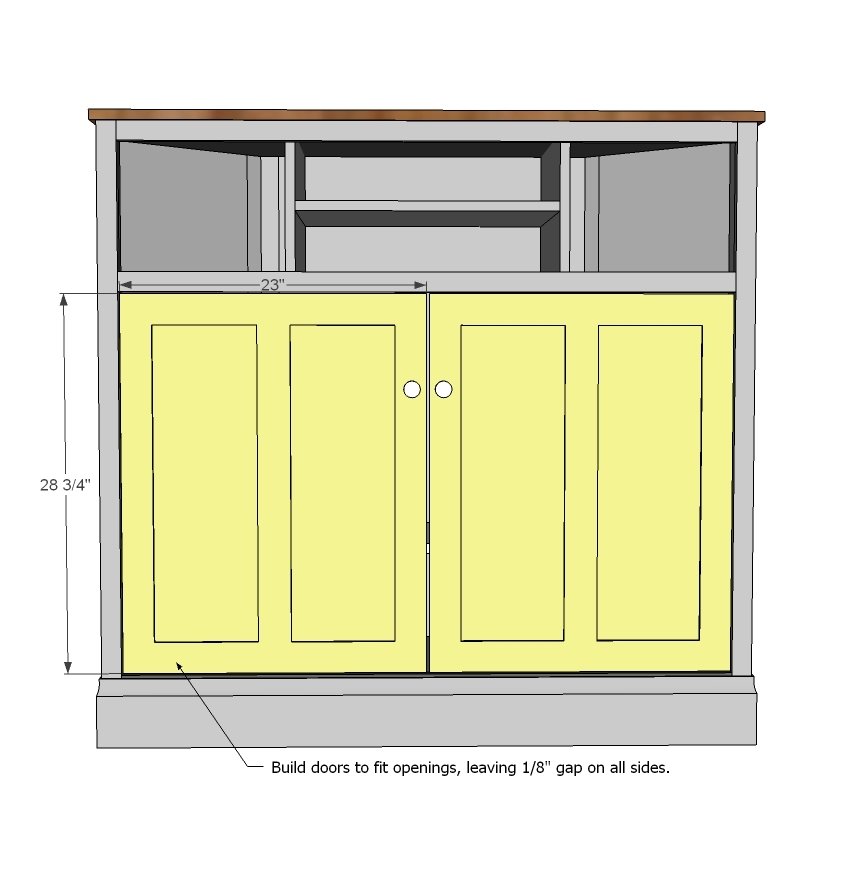 Tall Corner Media Console — step 9
