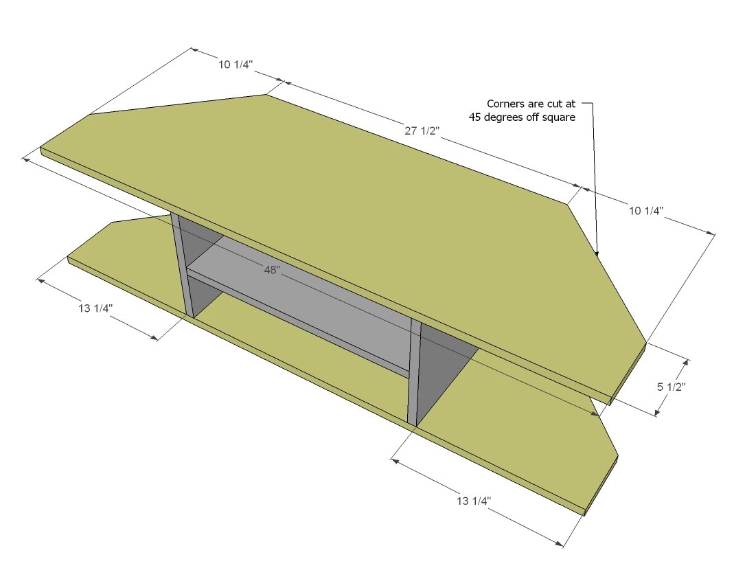 Tall Corner Media Console — step 2