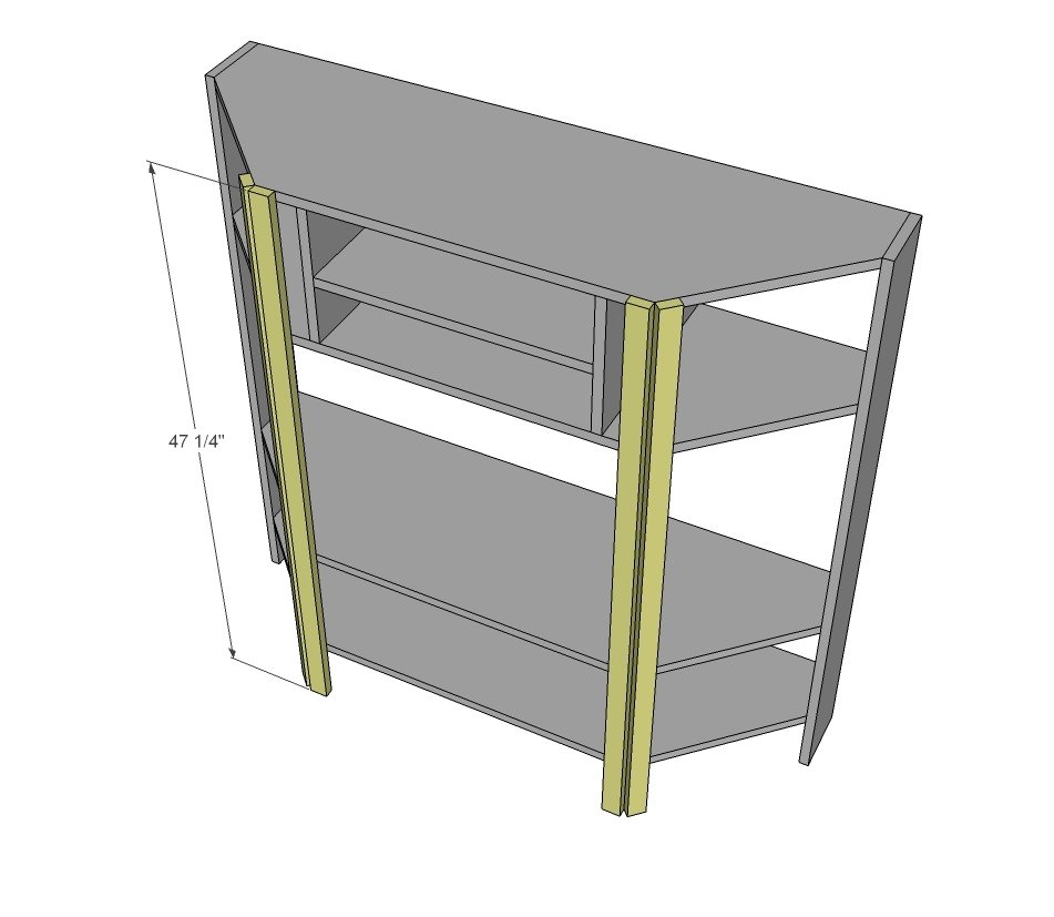 Tall Corner Media Console — step 4