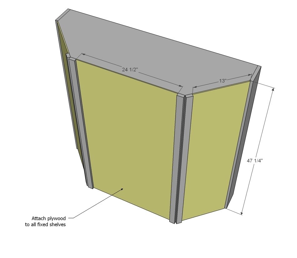 Tall Corner Media Console — step 5
