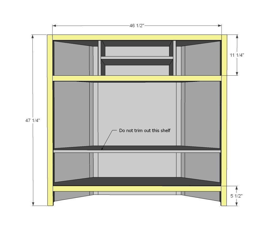 Tall Corner Media Console — step 6