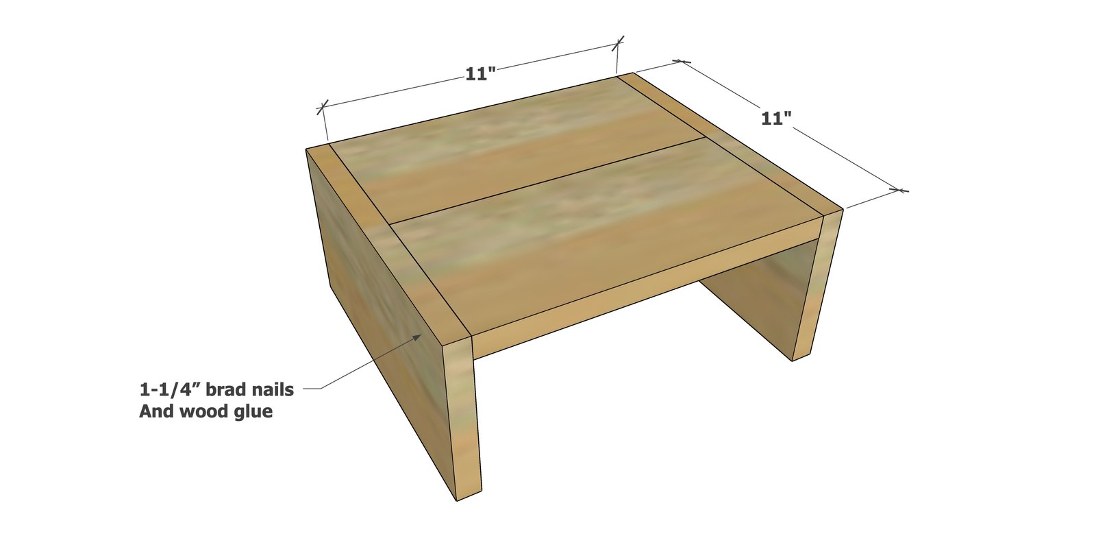 Tall Wood Cake Stand — step 1