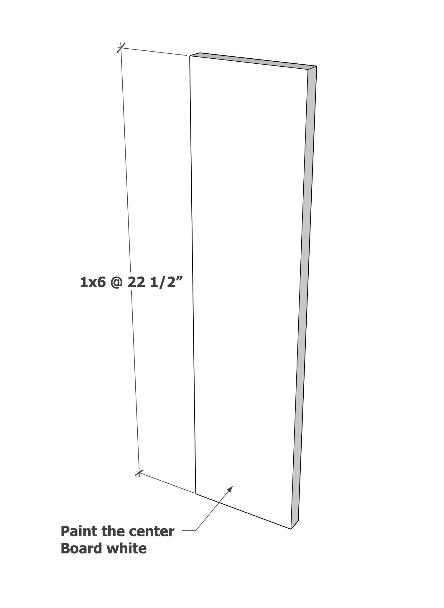 Tall Wood Photo Display — step 1