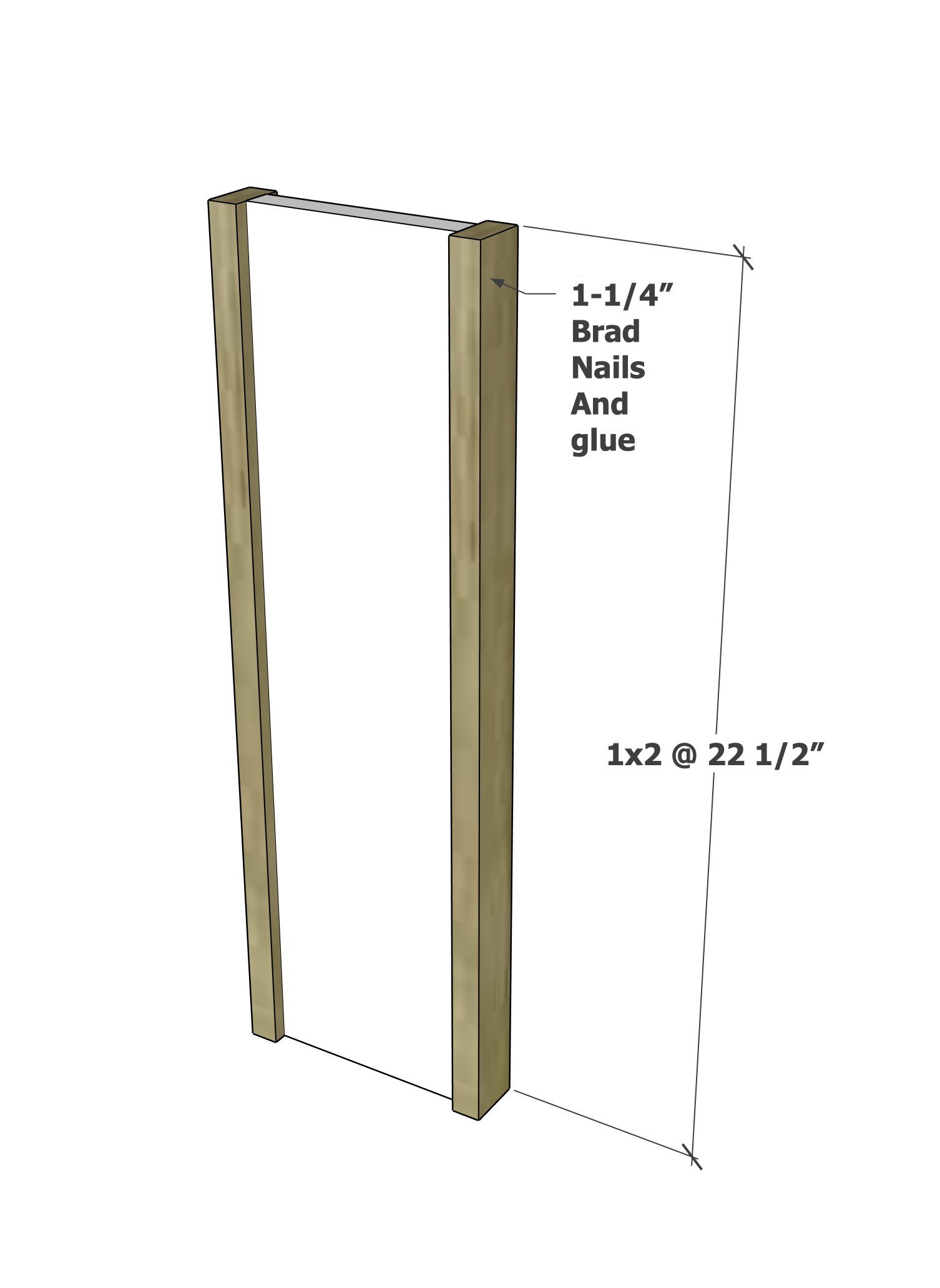 Tall Wood Photo Display — step 2
