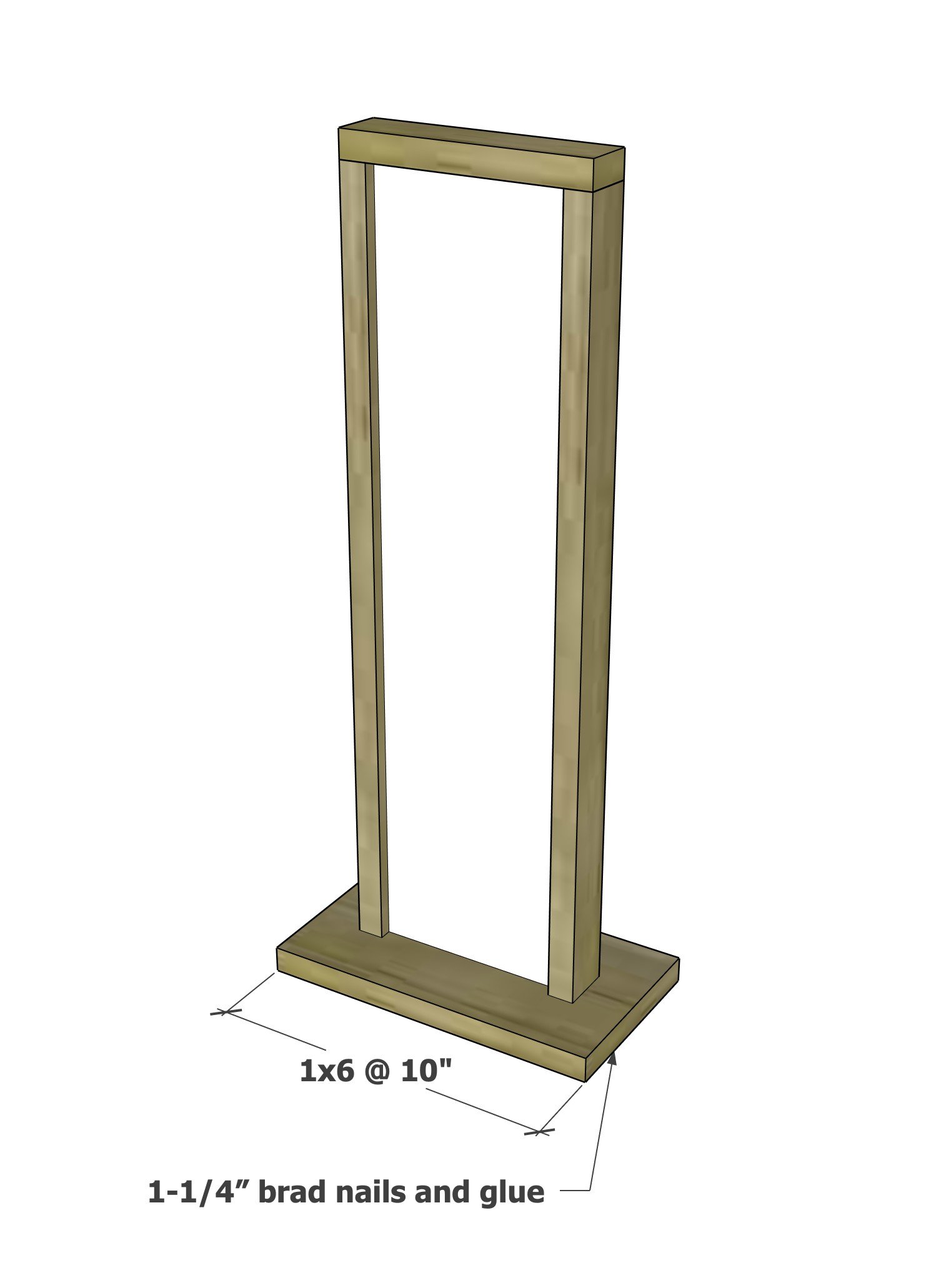 Tall Wood Photo Display — step 4