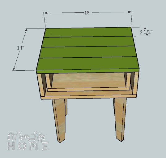 Tapered Leg Nightstand by More Like Home — step 9