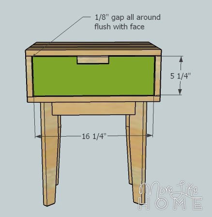 Tapered Leg Nightstand by More Like Home — step 11