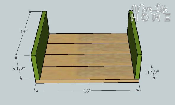 Tapered Leg Nightstand by More Like Home — step 1