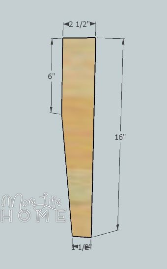 Tapered Leg Nightstand by More Like Home — step 3
