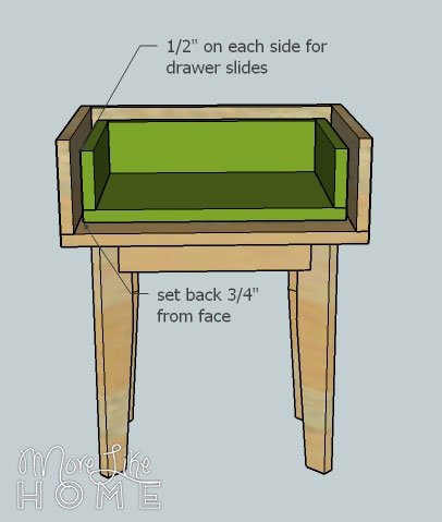 Tapered Leg Nightstand by More Like Home — step 8