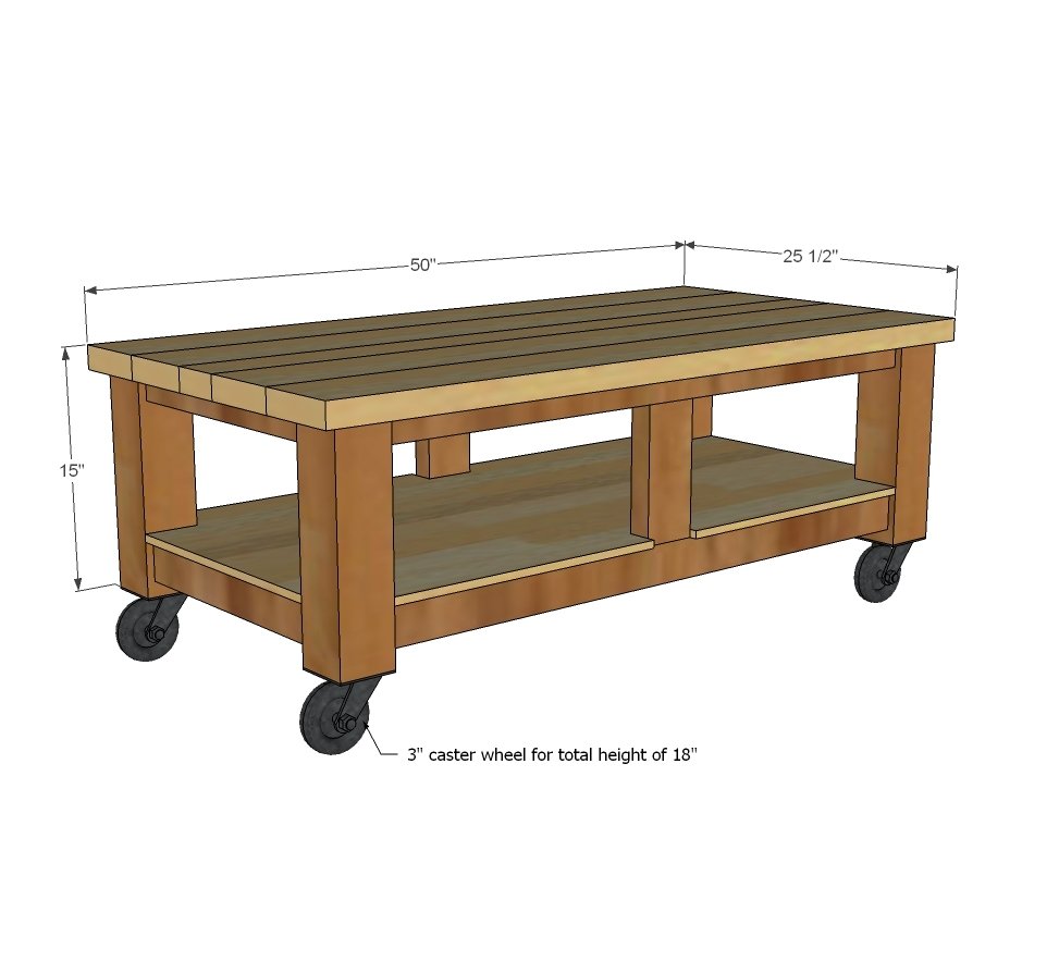 Taylors Coffee Table dimension diagram 1