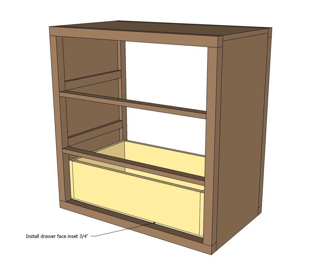 Three Drawer Rolling Dresser — step 6
