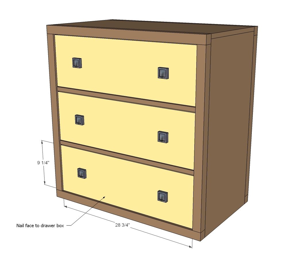 Three Drawer Rolling Dresser — step 7