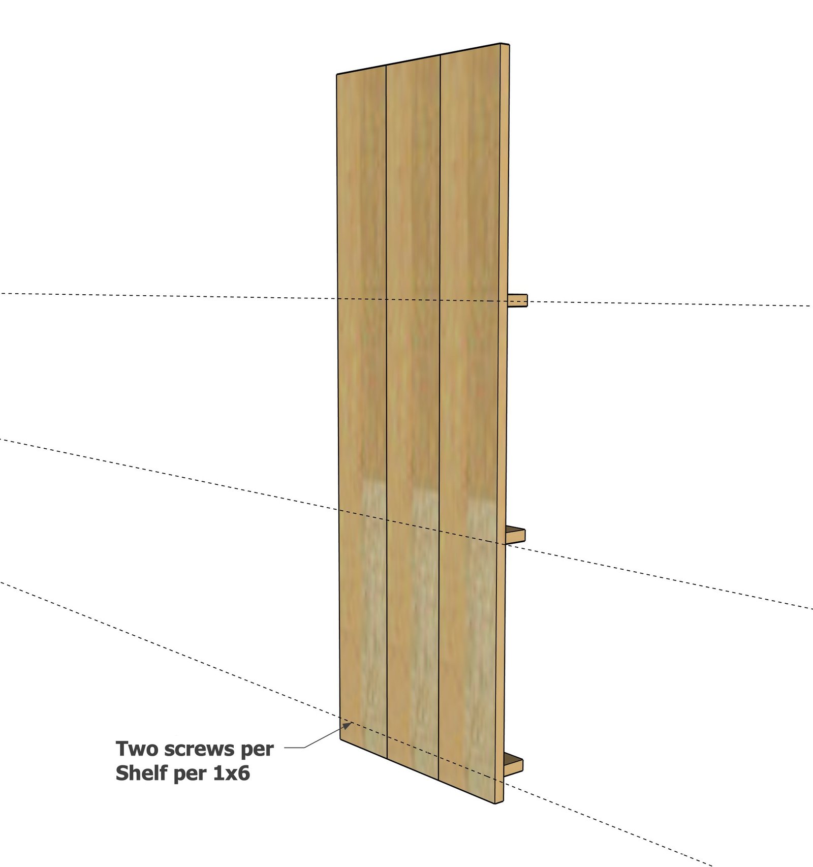 Three Month Easy to Rotate Wall Calendar Shelf — step 2