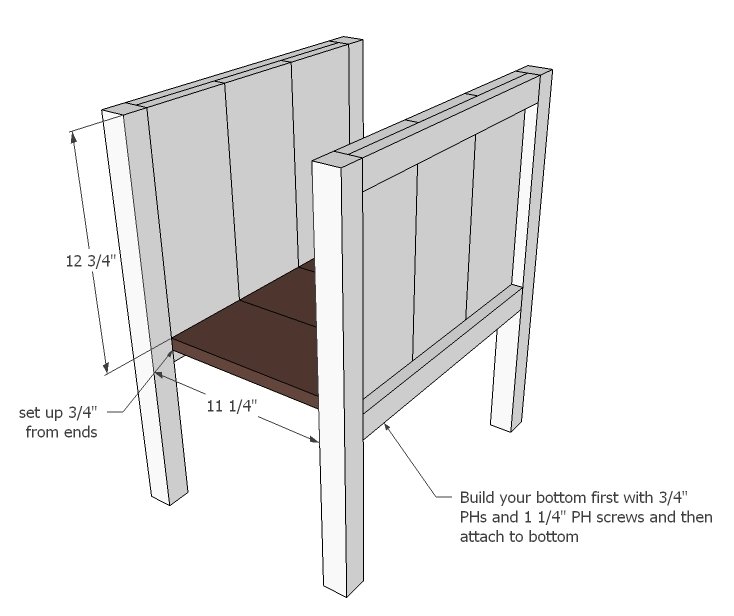 "Tidy Up" End Table — step 3