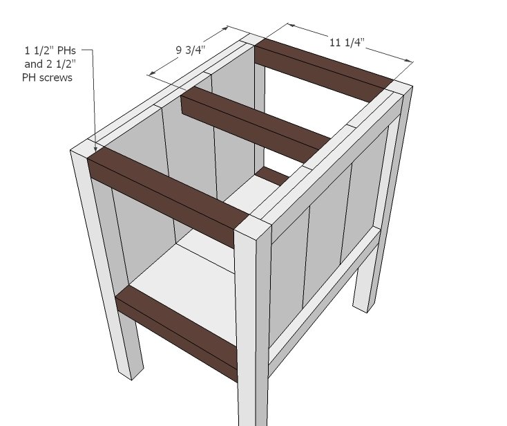 "Tidy Up" End Table — step 4