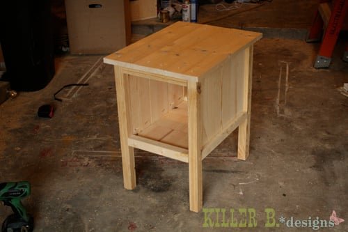 "Tidy Up" End Table — step 6