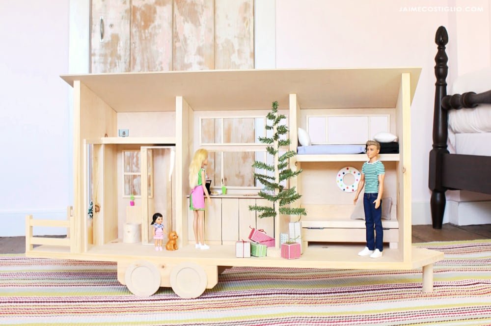 Tiny House Dollhouse for Barbies or 12" Dolls