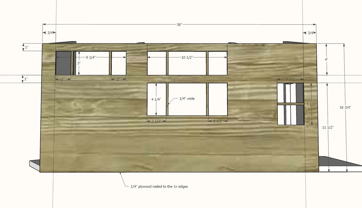 Tiny House Dollhouse for Barbies or 12" Dolls — step 4