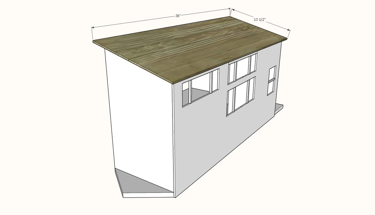 Tiny House Dollhouse for Barbies or 12" Dolls — step 5