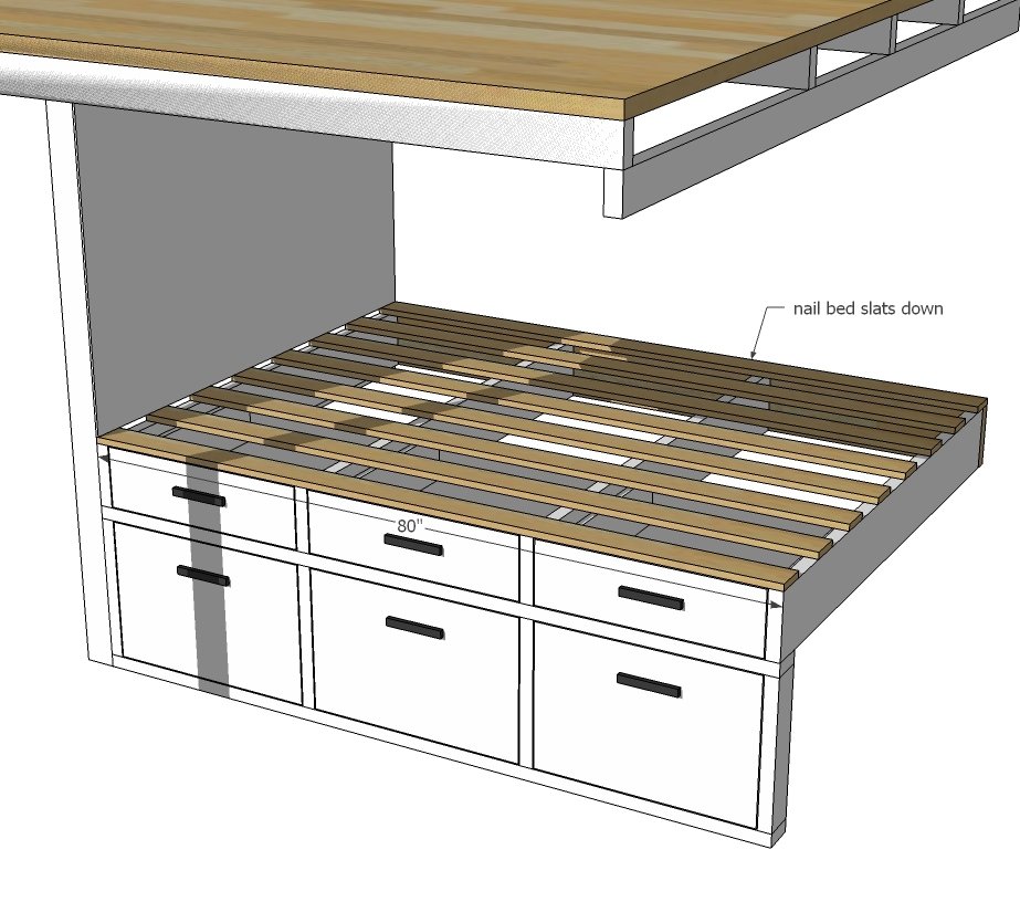 Tiny House Loft with Bedroom, Guest Bed, Storage and Shelving — step 11