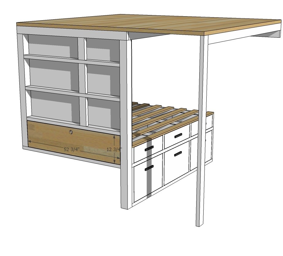 Tiny House Loft with Bedroom, Guest Bed, Storage and Shelving — step 12