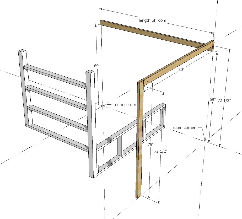 Tiny House Loft with Bedroom, Guest Bed, Storage and Shelving — step 3