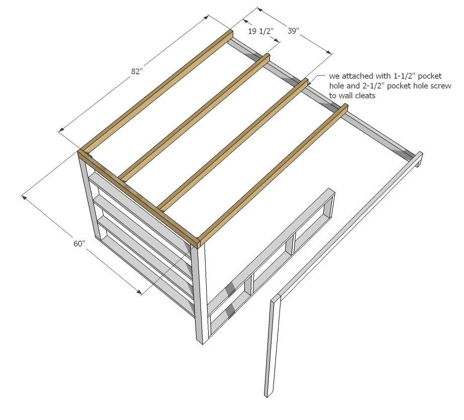 Tiny House Loft with Bedroom, Guest Bed, Storage and Shelving — step 4