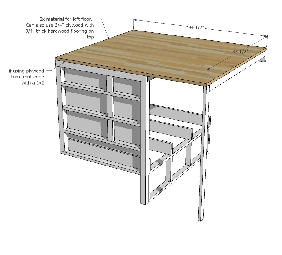 Tiny House Loft with Bedroom, Guest Bed, Storage and Shelving — step 8