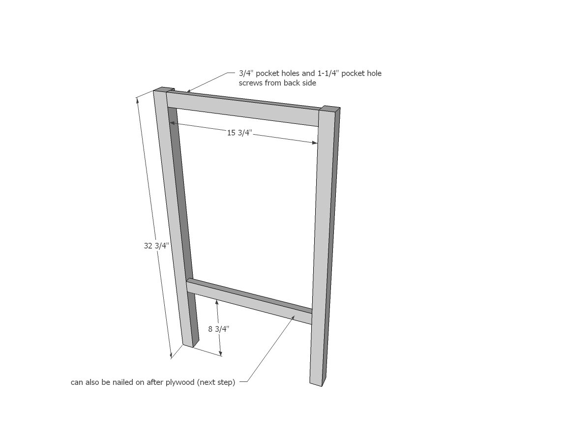 Tiny Kitchen Island Prep Cart with Trash — step 1