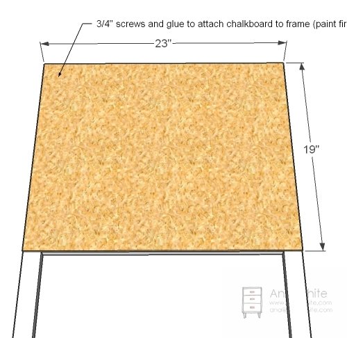 Toddler Chalkboard Easel — step 2