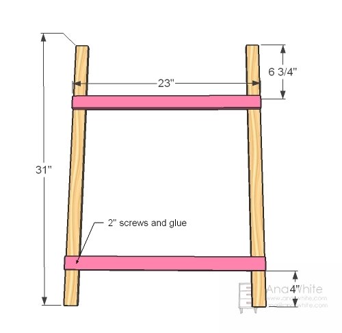 Toddler Chalkboard Easel — step 3