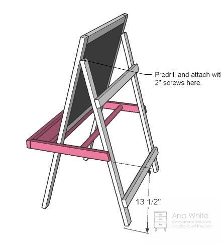 Toddler Chalkboard Easel — step 8