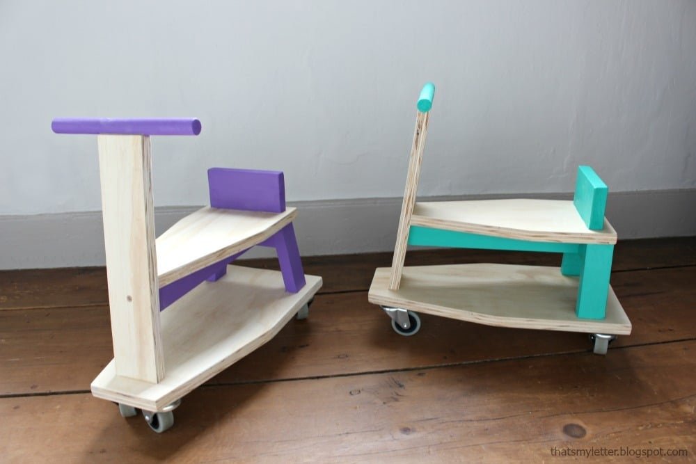 Toddler Ride On Toys Wood Scooter for Toddlers