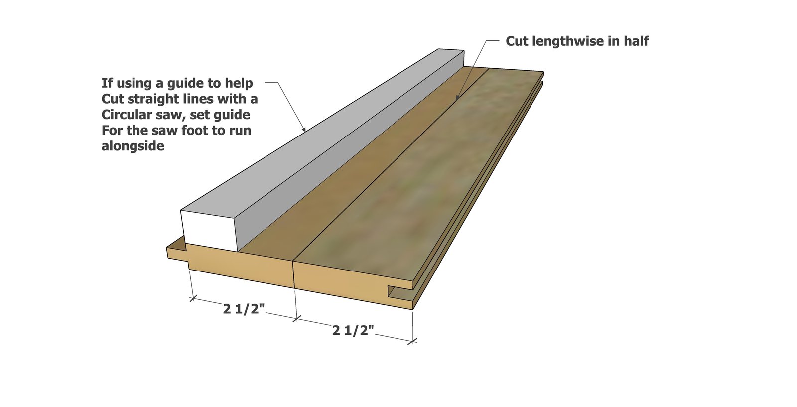 Tongue and Groove Ottoman Tray — step 1