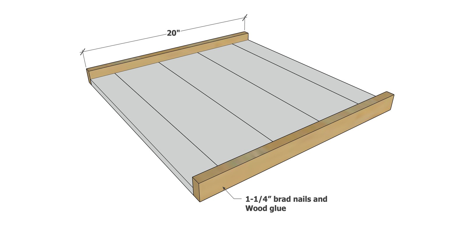 Tongue and Groove Ottoman Tray — step 3
