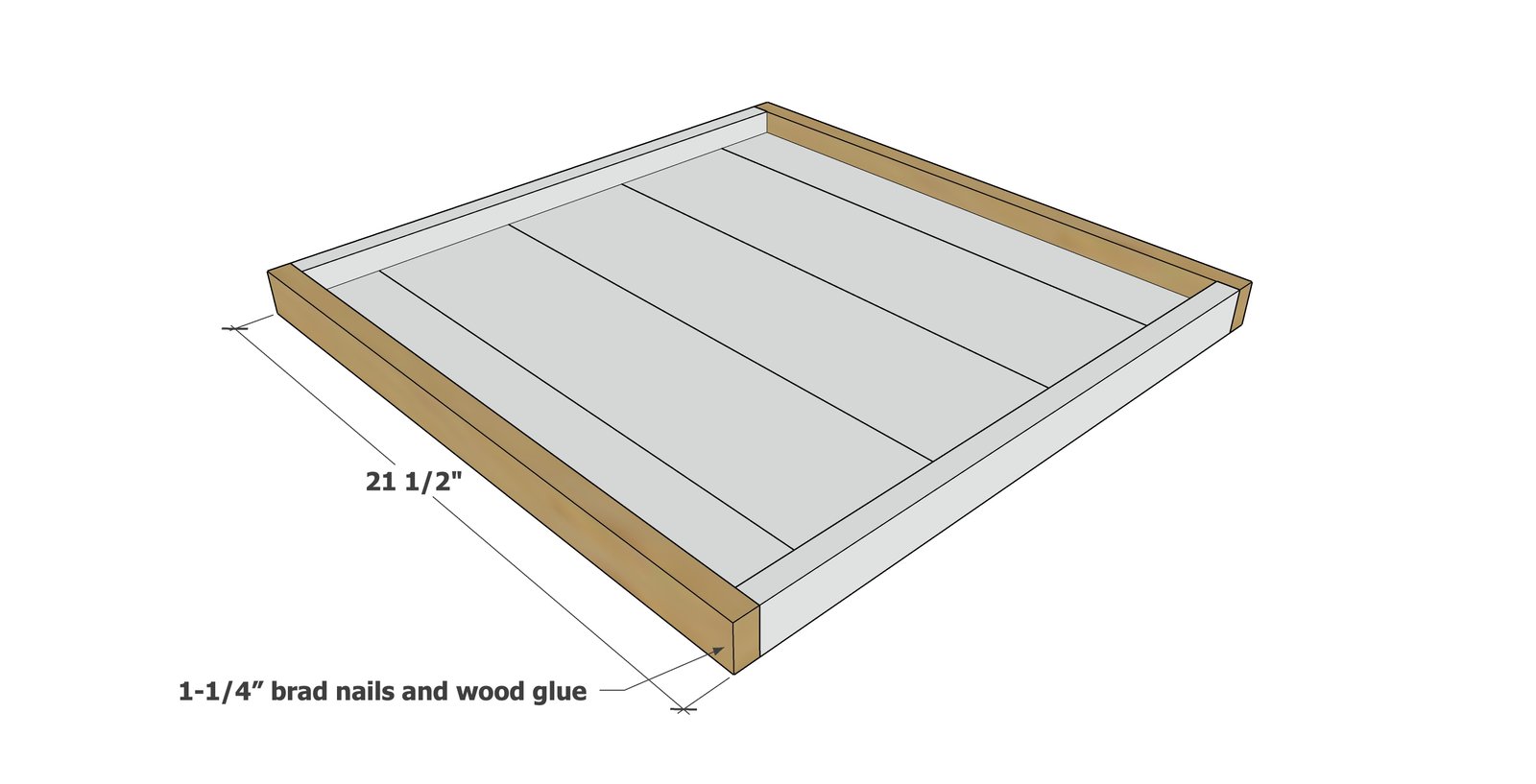 Tongue and Groove Ottoman Tray — step 4