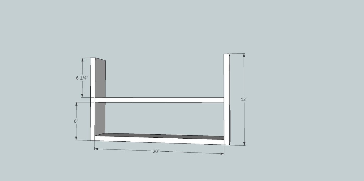 Top Bunk organizer — step 1