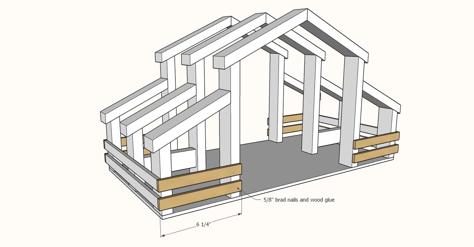 Toy Barn with Stables — step 9