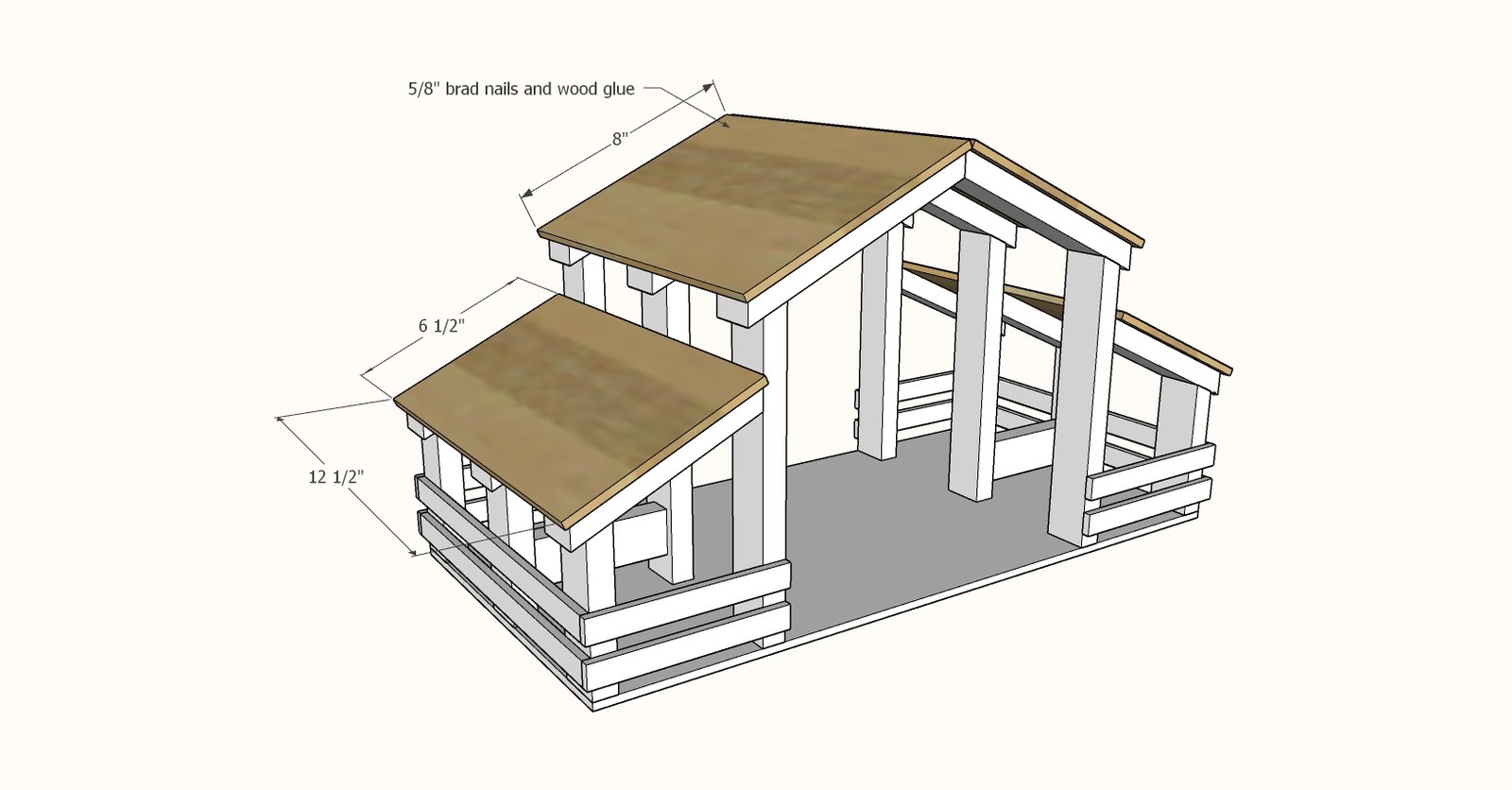 Toy Barn with Stables — step 10