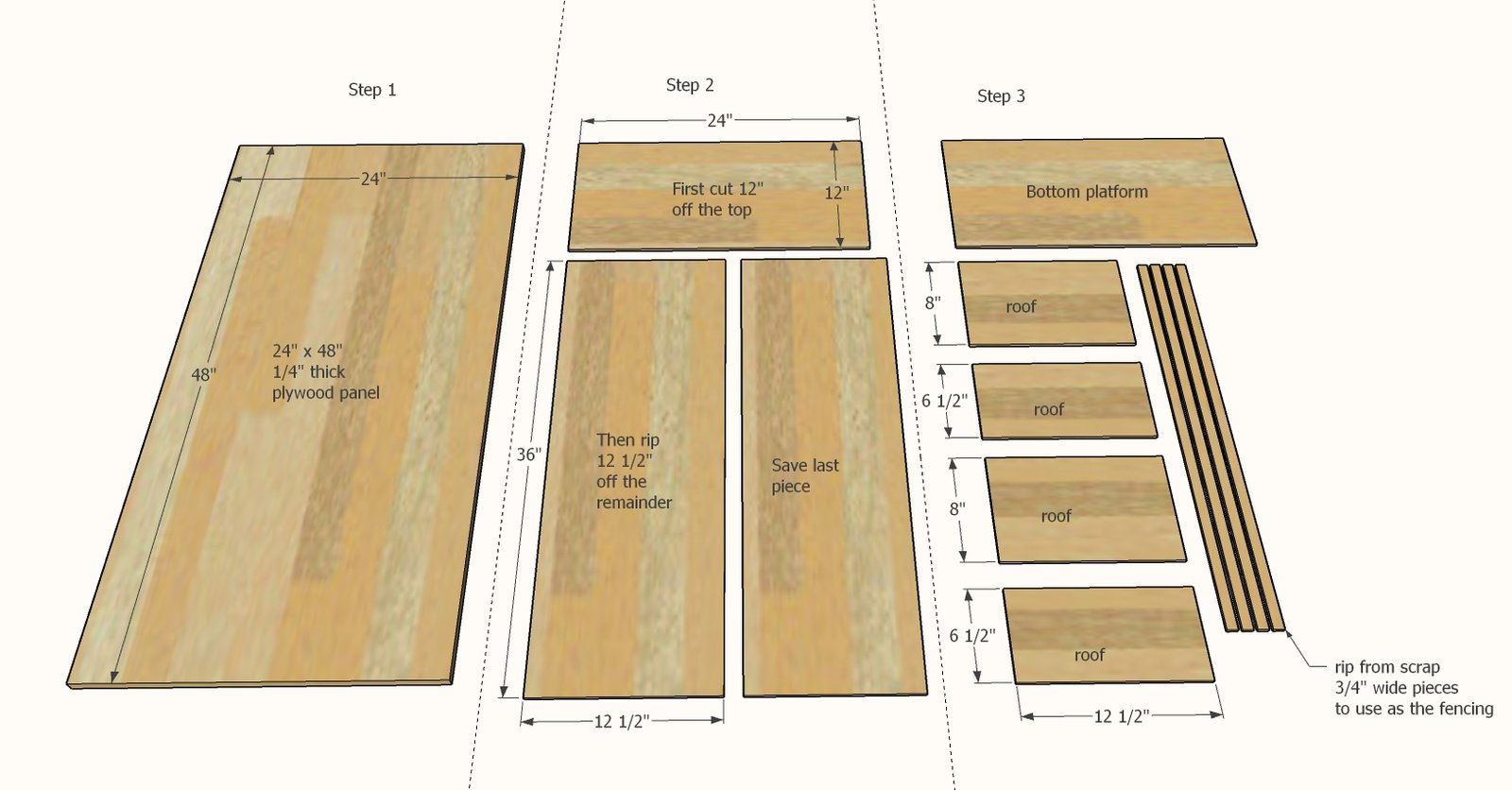 Toy Barn with Stables — step 1