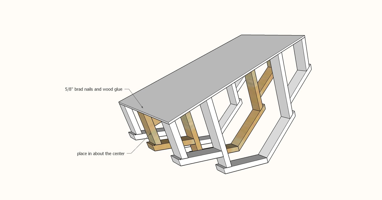 Toy Barn with Stables — step 7