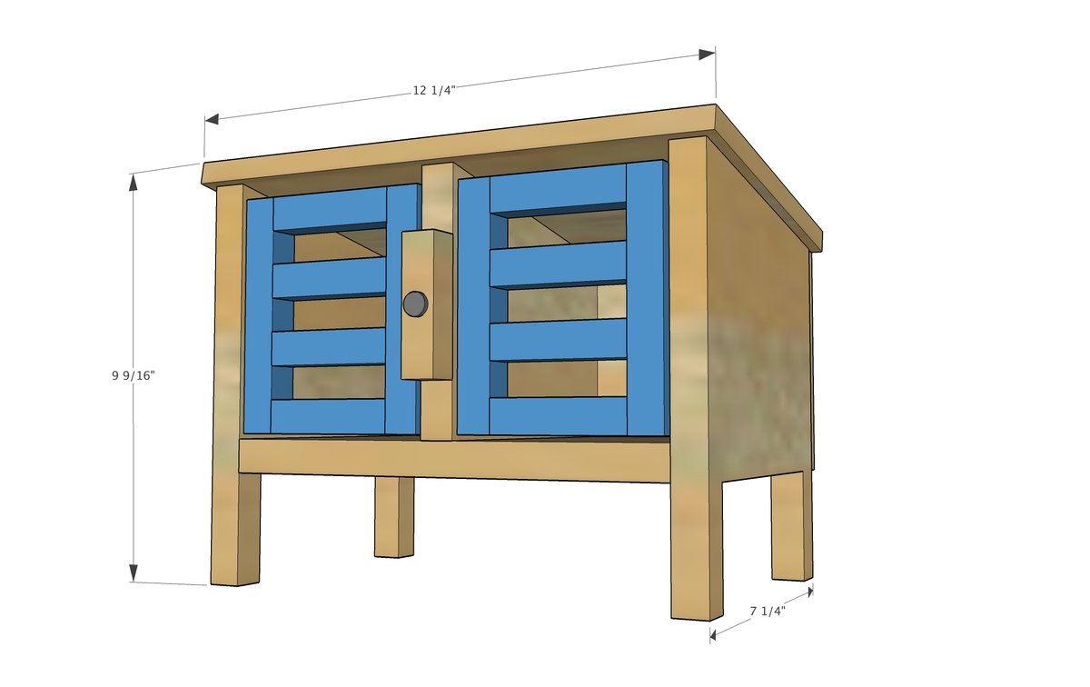 Toy Bunny Hutch dimension diagram 1