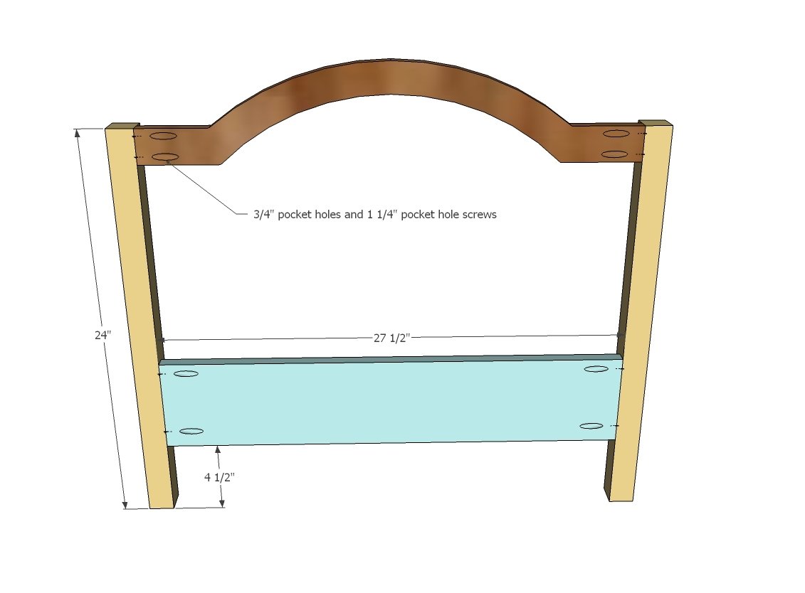 Traditional Wood Toddler Bed — step 2