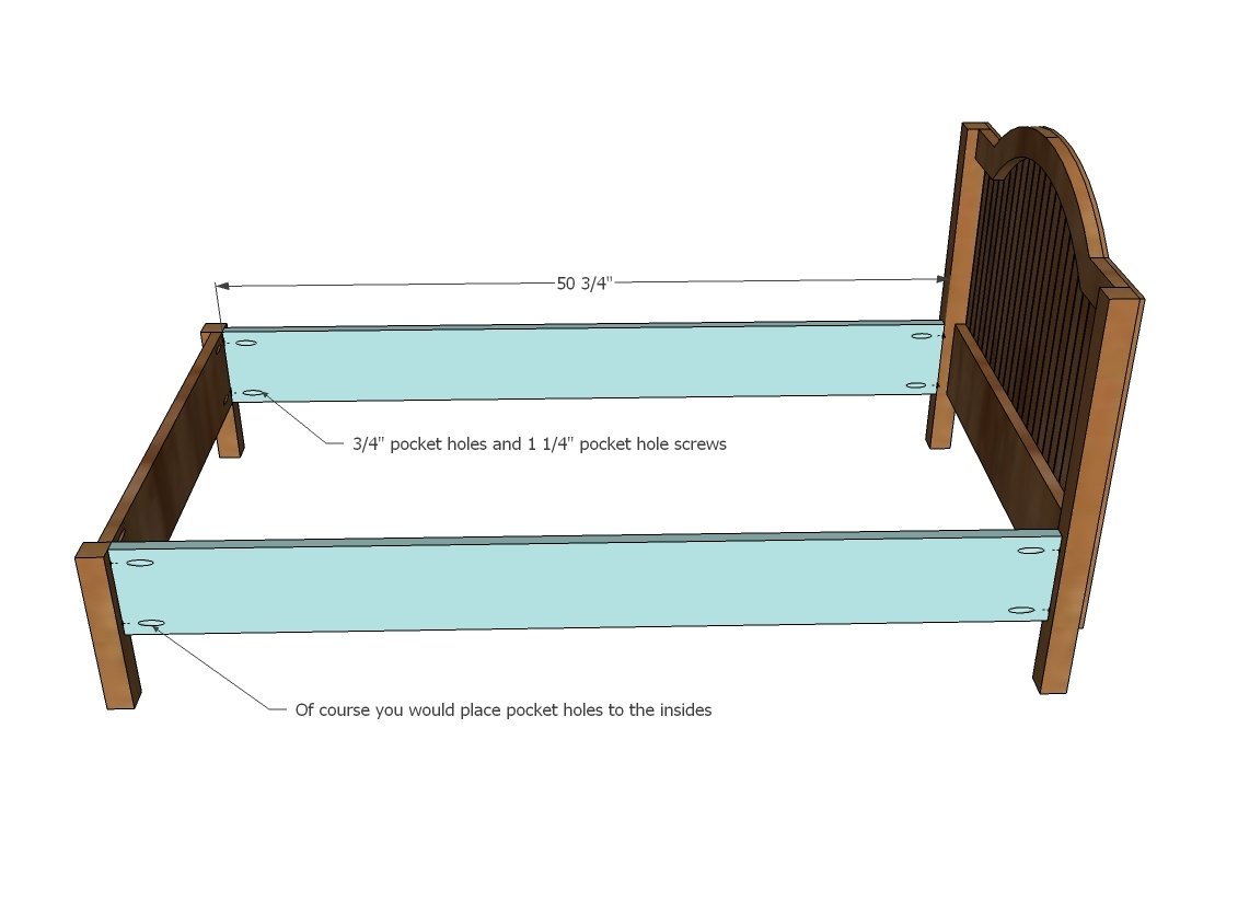 Traditional Wood Toddler Bed — step 5