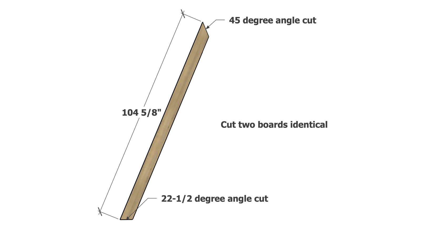 Triangle Wedding Arch — step 1