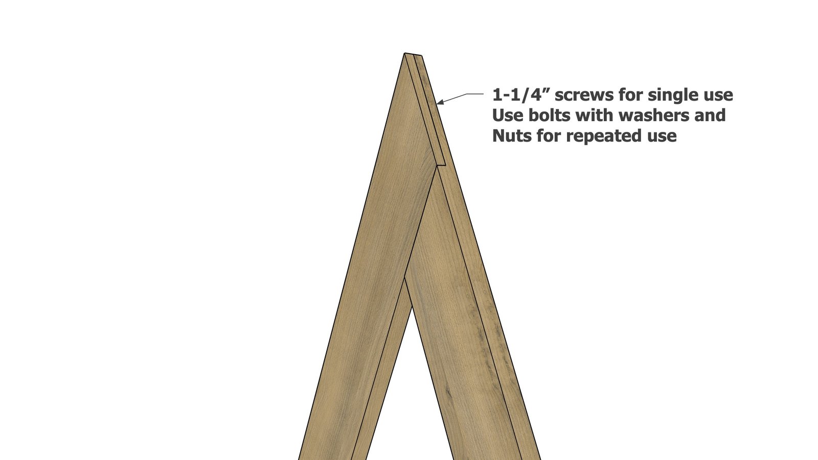 Triangle Wedding Arch — step 4