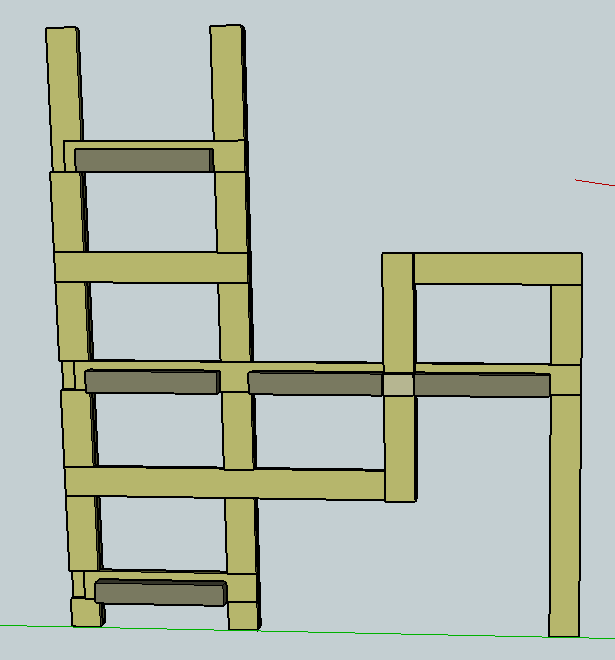 Triple Bunk Staggered Beds — step 4